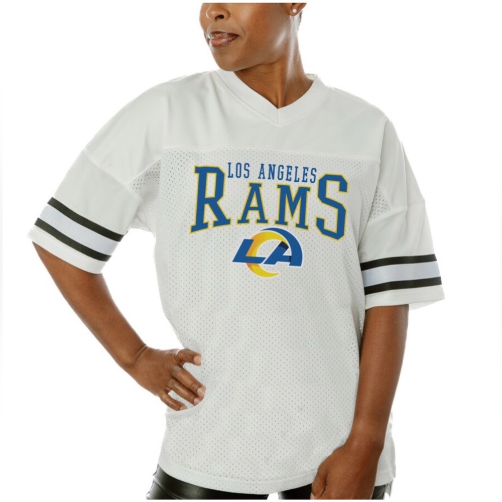 Los Angeles Rams Women's White Short Sleeve Tee
